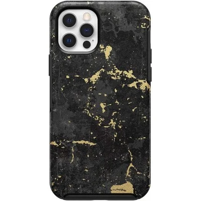 Cover Iphone 12 Pro Max Symmetry(Enigma Otterbox - Blacl/Gold)